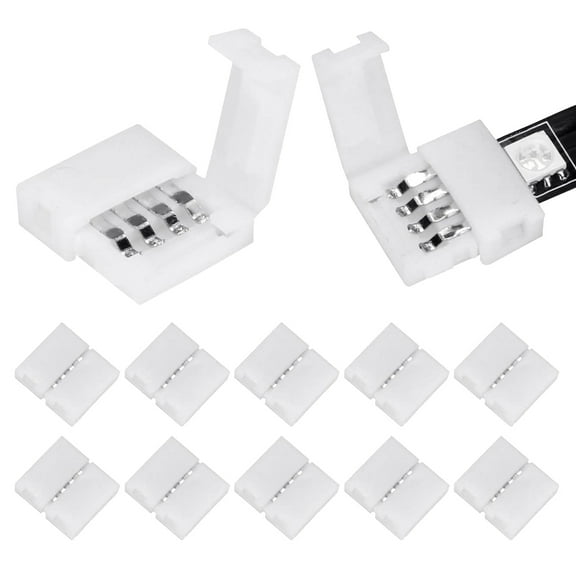 New Arrivals 50Packs 4-Pin RGB LED Light Strip Connectors