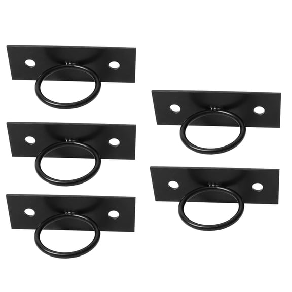 New Arrivals 5Pack Black Decorative Ring Rope Supports Holders