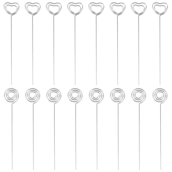 New Arrivals 60 Pieces Memo Clip for Wedding Cake Decor,Round and Heart Shape
