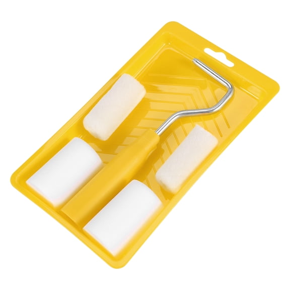 New Arrivals 6Pcs Mini Foam Paint Roller Painting Decorating Kit 2 Inch Small for Wall Repair Brush