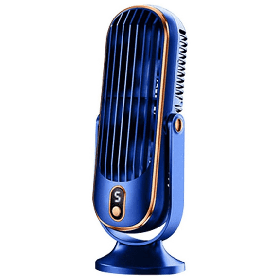 New Arrivals 720 Flippable Bladeless Tower Fan, Oscillating Silent Fan blue