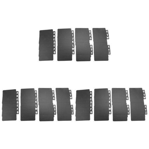New Arrivals 78 Pcs Vinyl Record Dividers DVD Alphabetical A-Z Organizer with Alphabet