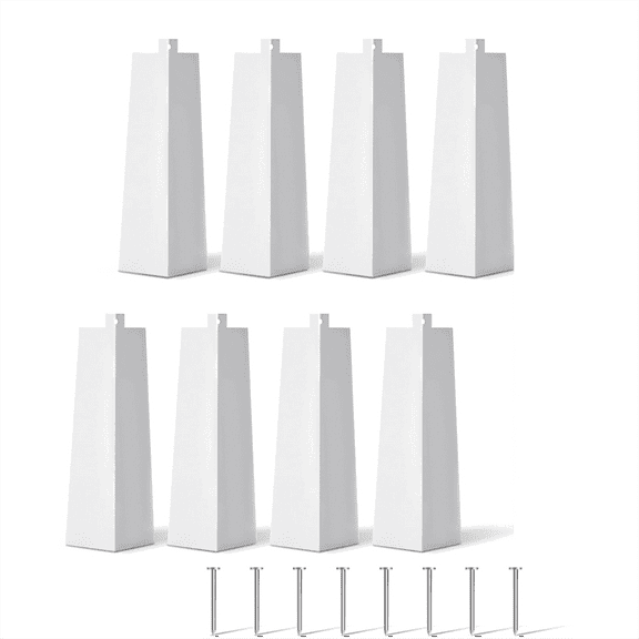 New Arrivals 8 Inch Outside White Siding Corner Caps Smooth Aluminum