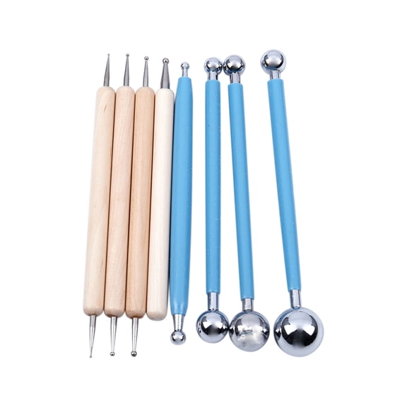 New Arrivals 8 Piece Ball Stylus Dotting Tools for Clay Pottery Ceramics Doll Modeling Paper Flowers