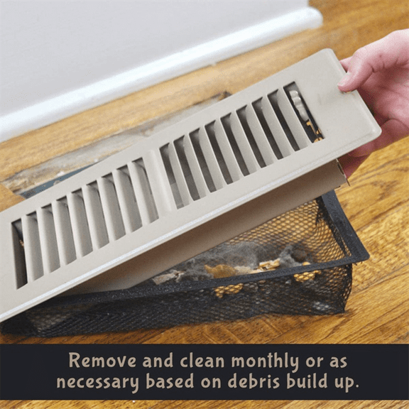 New Arrivals 8Pack Floor Register Cover Trap,Vent Traps for Home 4 x 12Inch