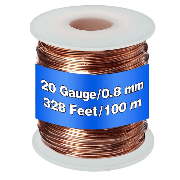 New Arrivals 99.9% Dead Soft Copper Wire, 20 Gauge/ 0.8 mm Diameter,100 M, 1 Pound
