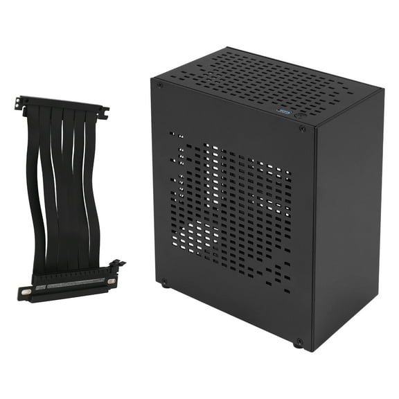 New Arrivals A07 Mini ITX Computer Case Chassis HTPC Host USB3.0 Enclosure with Graphics Card Extension Cable(A)
