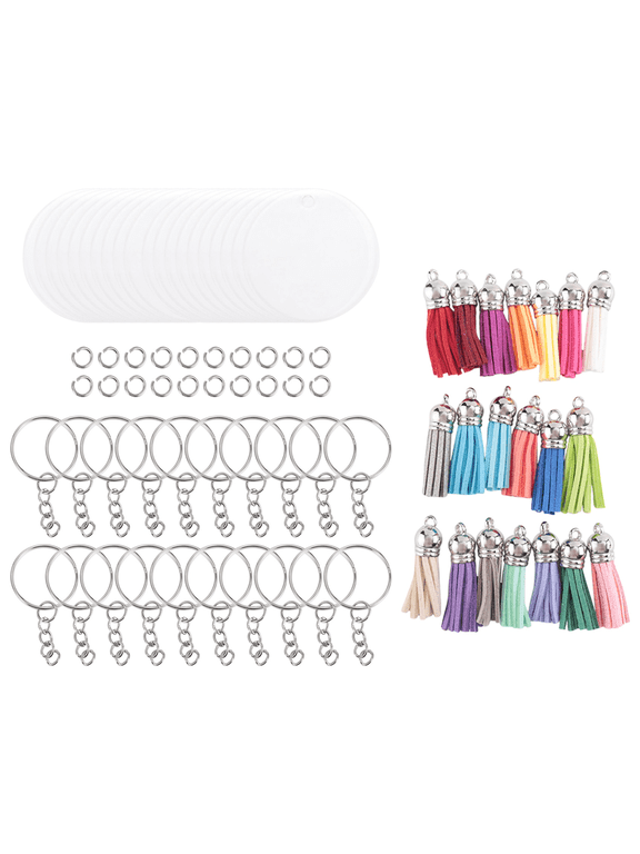 New Arrivals Acrylic Keychain Blank Set, for Vinyl Resin Craft Project DIY