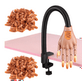thumbnail image 1 of New Arrivals Acrylic Nails Flexible Practice Fake Hand,Nail Training Adjustable Finger Kits, Hands with 200 PCS Nail Tips, 1 of 8