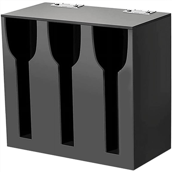 New Arrivals Acrylic Utensil Dispenser Cutlery Organizer with 3 Compartment