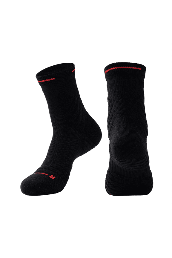 New Arrivals Anti-slip Athletic Sock for Men Women, Soccer Sock, Black S