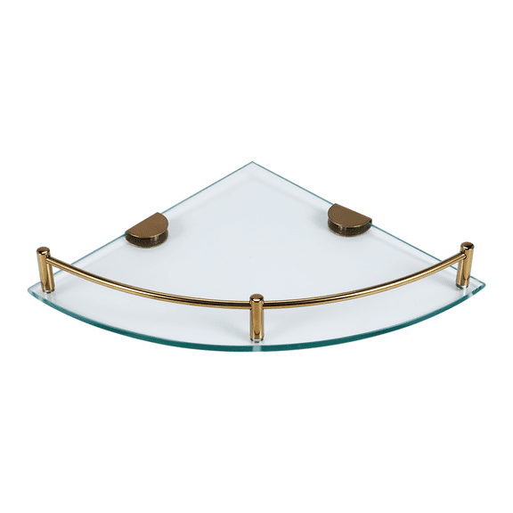 New Arrivals Bathroom Shelves, Glass Corner Shelf Wall Mounted-B
