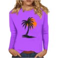 thumbnail image 1 of New Arrivals BeiFu Long Sleeve Shirts For Women Casual Womens Tops Long Sleeve Tunic Women Blouses Dressy Casual Cotton Long Sleeve T Shirts For Women Oversized Spring Clothes For Women, 1 of 4