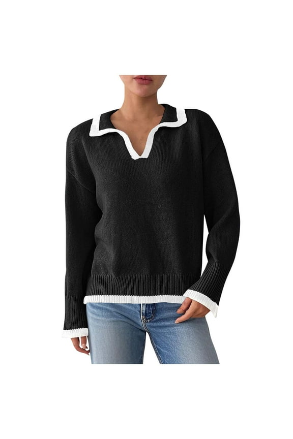 New Arrivals BeiFu Sweaters for Women Graphic Long Sleeve Pullover Dressy Tops Fall Clothes Casual Sweaters For Women Long Sleeve Shirts