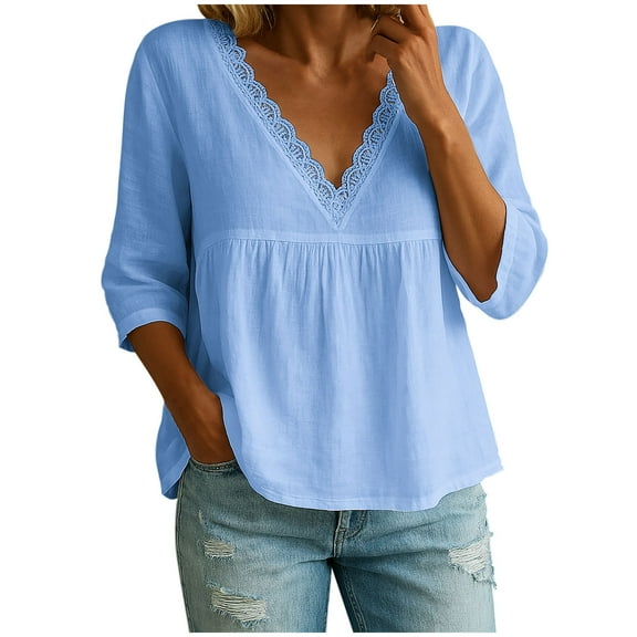 New Arrivals Beifu Boho Tops For Women Womens Tops Trendy Women Blouses For Work Business Tshirts Shirts For Women Cotton Fall Outfits For Women 2025