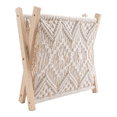 thumbnail image 1 of New Arrivals Boho Magazine Rack, Rope Woven Newspaper Rack, 1 of 10