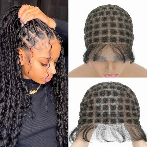 New Arrivals Braided Wig Cap -Double Full Lace Crochet with Baby Hair