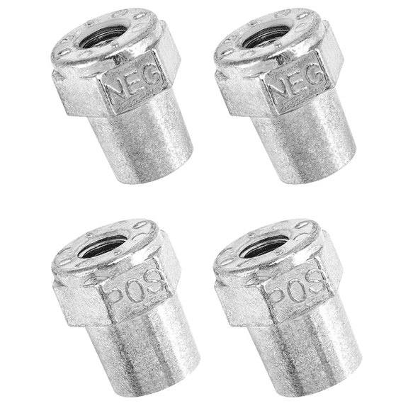 New Arrivals Car Positive Negative Battery Post Terminal, 2 Pair Zinc Alloy Adapter, 3/8 Female Stud Adapter