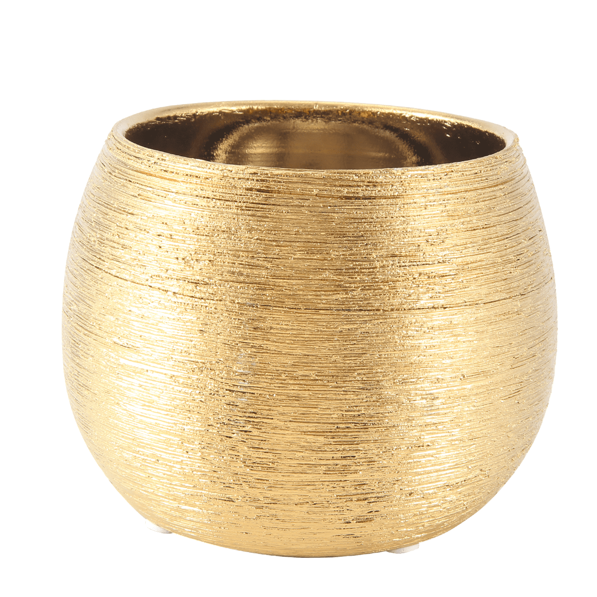 New Arrivals Ceramic Plant Pot Planter Gold-Plated Flower Flowerpot ...