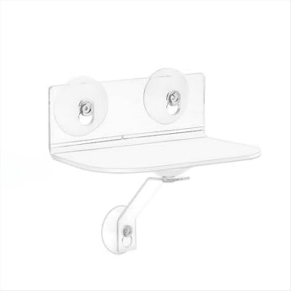New Arrivals Clear Acrylic Window Shelf with Suction Cups, Hanging for Plants, Camera, Picture Frame