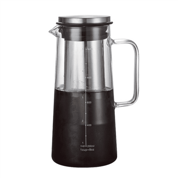 New Arrivals Cold Brew Coffee Maker Glass & Stainless Steel Iced Pitcher