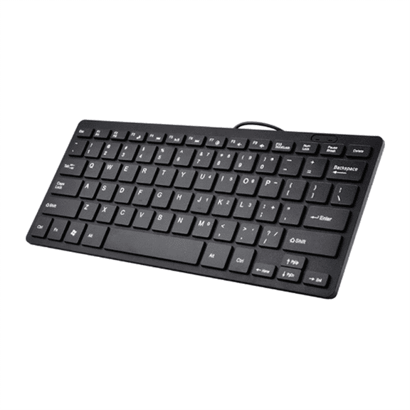 New Arrivals Compact Wired Keyboard USB - Ultra-Thin Black