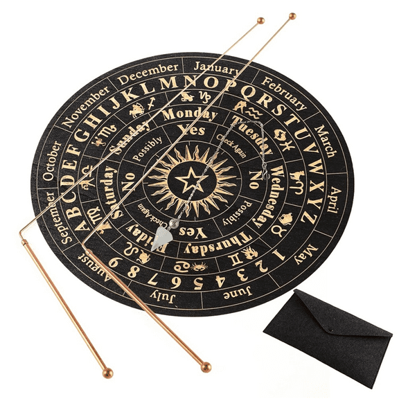 New Arrivals Copper Dowsing Rod-2PCS Divining Rods+Dowsing Pendulum+Divination Mat
