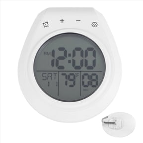 New Arrivals Digital Shower Clock Waterproof, Timer Clock, 12/24 Hour Format
