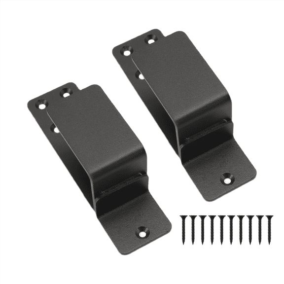 New Arrivals Door Brackets,2 Pack Drop Open Bar Holder for Home Security, 2X4 Brackets Prevent Unauthorized Entry