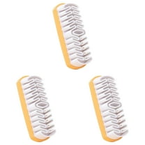 【New Arrivals】Dreamyjuly Suede Shoe Brush and Eraser Soft Crepe Brush 2 in 1 Suede Cleaner with Soft Rubber Brush Head Shoes Eraser for Flocked Nubuck Leather Boots Bags Purse Shoes Stain, Orange*3