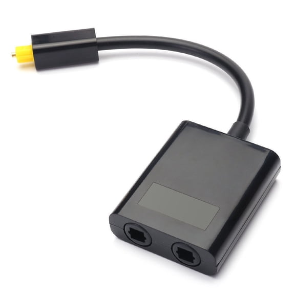 New Arrivals Dual Port Digital Optical Fiber Audio Splitter Cable 1 In 2 Out
