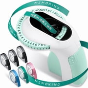 New Arrivals Embossing Label Maker E975 3D Printer Machine with 6 Rolls Emboss Tapes, Handheld Embosser, Green