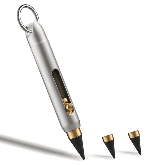 New Arrivals Everlasting Metal Inkless Pen, Titanium Forever Erasable Pen