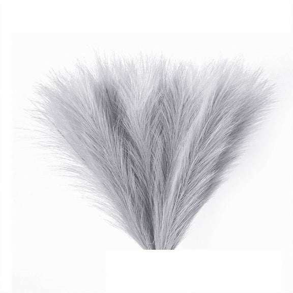 New Arrivals Faux Pampas Grass,18In/45Cm Artificial Grass (Grey)