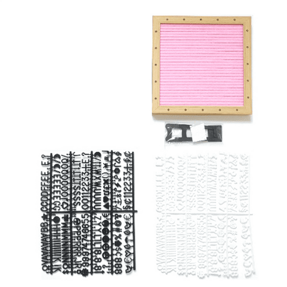 New Arrivals Felt Letter Board,Felt Message Board, Changeable Sign Boards Pink