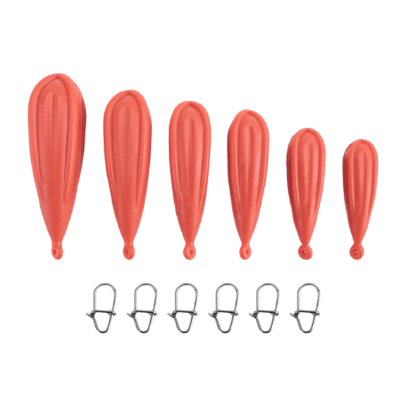 New Arrivals Fishing Practice Plug Casting Baitcasting Rubber Suitable for Improving Skill,6Pcs