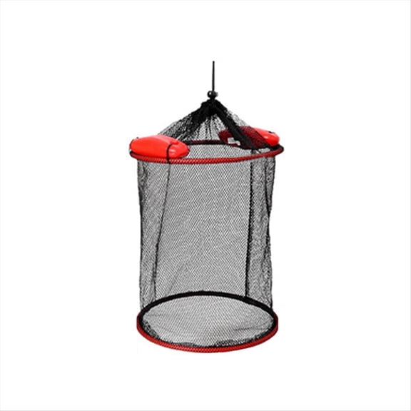 New Arrivals Floating Fishing Basket Foldable Fish Portable Mesh Bucket Storage Bag Woven Basket,A