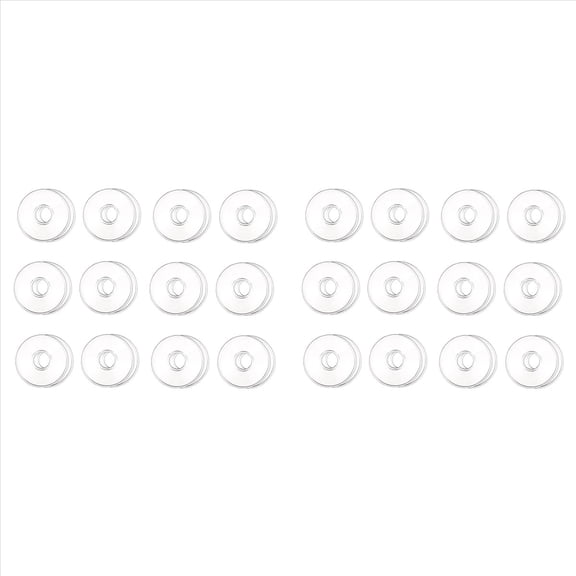 New Arrivals Glass Bobeches for Candlestick Holders, 24 Pcs Candle Drip Protectors Rings Tapers, Catcher