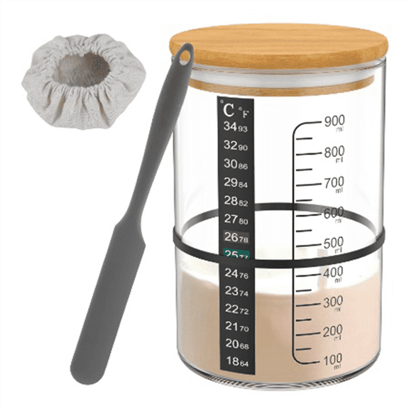 New Arrivals Glass Sourdough Jar 730Ml Fermentation Container Tank