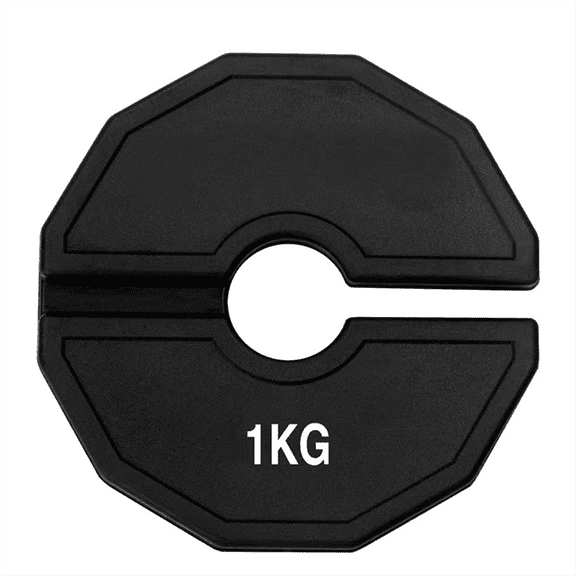 New Arrivals Gym Micro-Plates Dumbbell Fractional Weight Plate Rubber Plates Add-on Change Black 1kg