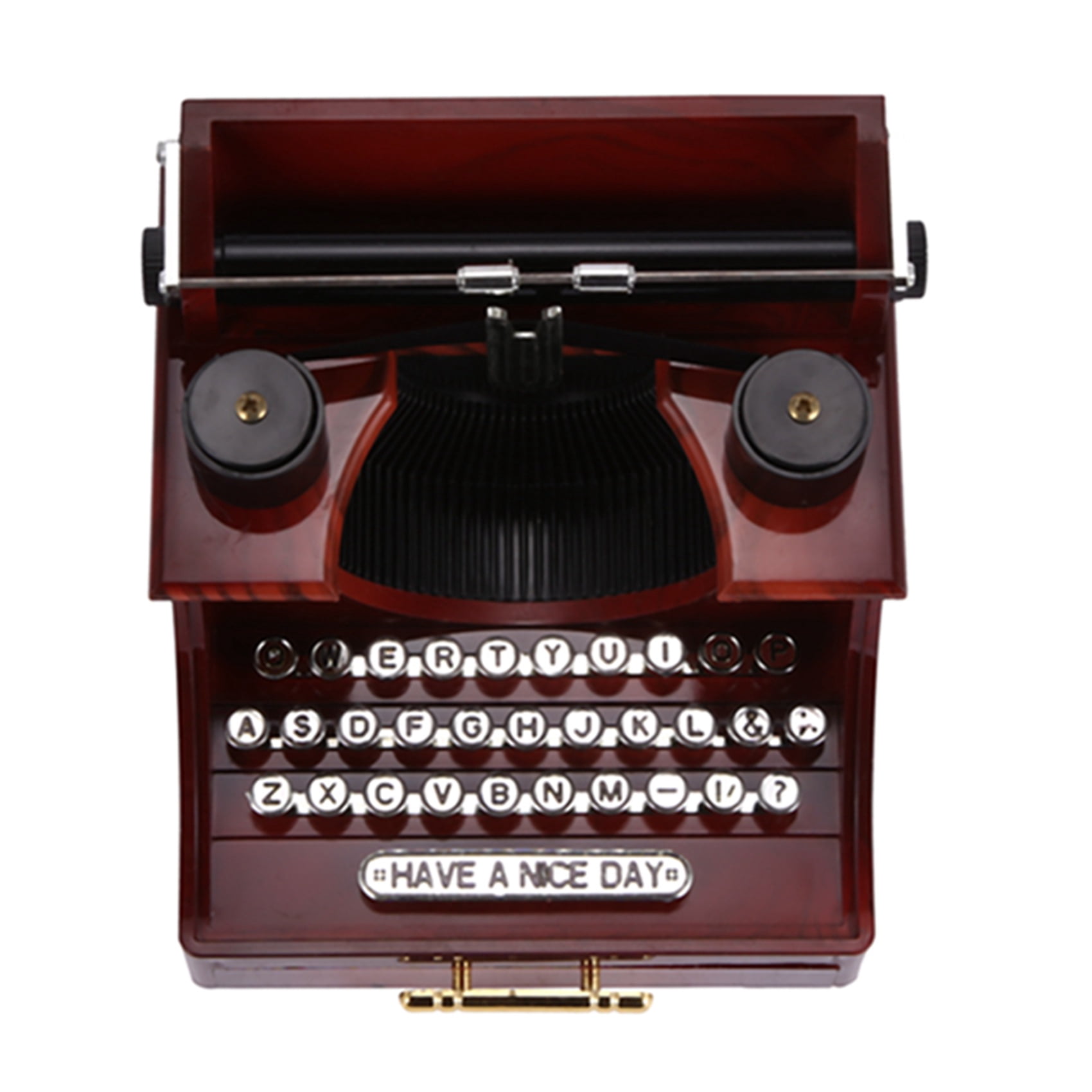 New Arrivals Home Retro Vintage Typewriter Music Box For Room Office ...