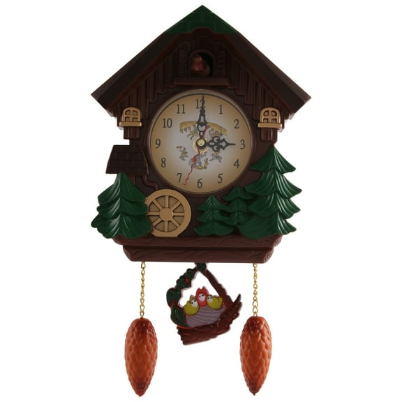 New Arrivals House Shape 8 Inches Wall Clock Timer Pendulum