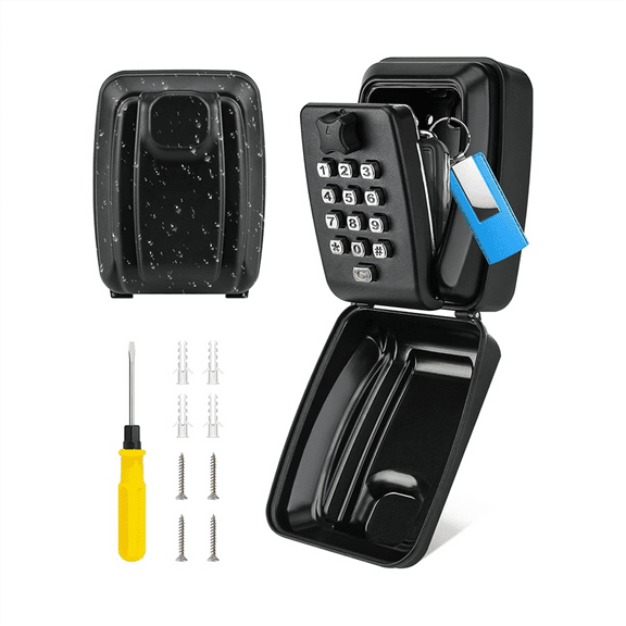 New Arrivals Key Lock Box for Outdoor Use, 12-Position Combination Storage