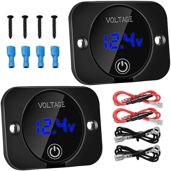 New Arrivals LED Digital Voltmeter with Contact Switch,DC 12V 24V Car