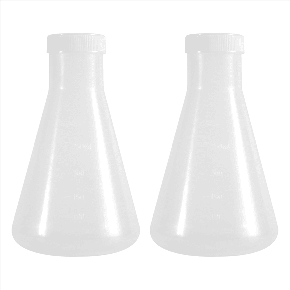 New Arrivals Laboratory Graduated Conical Flask,Two Bottles of 250Ml