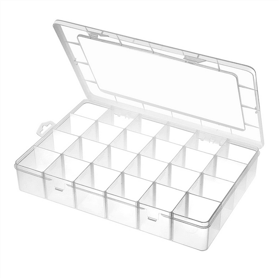 New Arrivals Large 24 Grids Plastic Organizer Box Adjustable Dividers