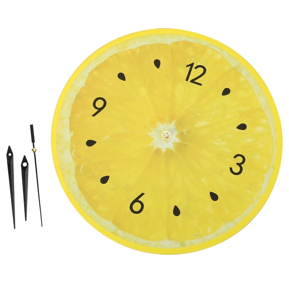 New Arrivals Lemon Fruit Wall Clock Home Decor Living Room Art