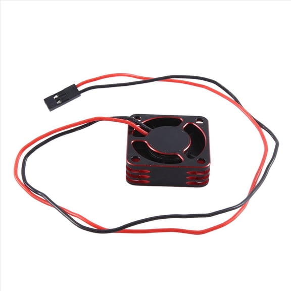 New Arrivals Metal Shell ESC Motor 25mm Cooling Fan High-Speed Heat Dissipation Cooler for RC Car Spare Part, Red