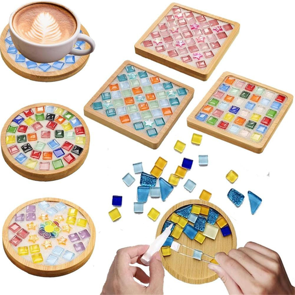 New Arrivals Mosaic Tiles for Crafts,Mixed Color Glass Kits