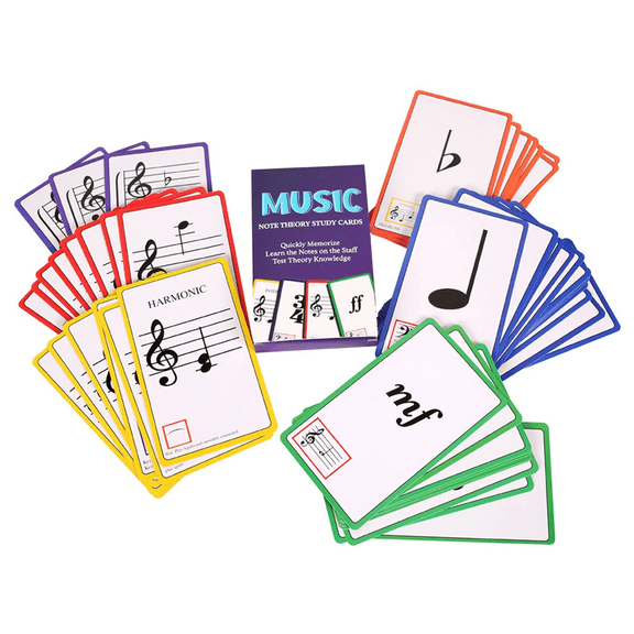 New Arrivals Music Flash Cards Colored Copper Plate Paper Piano Color Coded